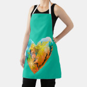 Tablier Graffiti coeur aquarelle rue art (Insitu)