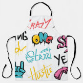 Tablier graffiti de rue Abstrait lettrage éléments avec g (Recto)