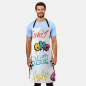 Tablier graffiti de rue Abstrait lettrage éléments avec g (Porté)