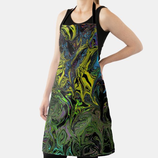 Tablier Graffiti liquide jaune (Insitu)