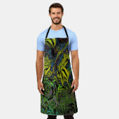 Tablier Graffiti liquide jaune (Porté)