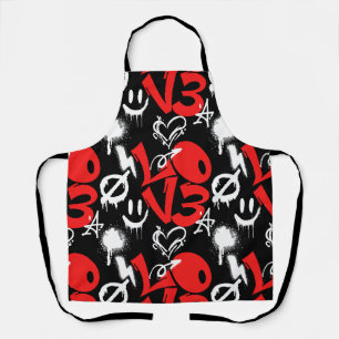 Tablier grafitti LOVE B. Black BG