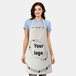 Tablier Graines de café marron minimalistes pour la marque