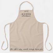 Tablier Grand allimond Extraordinaire Baker Personnalisé (Recto)