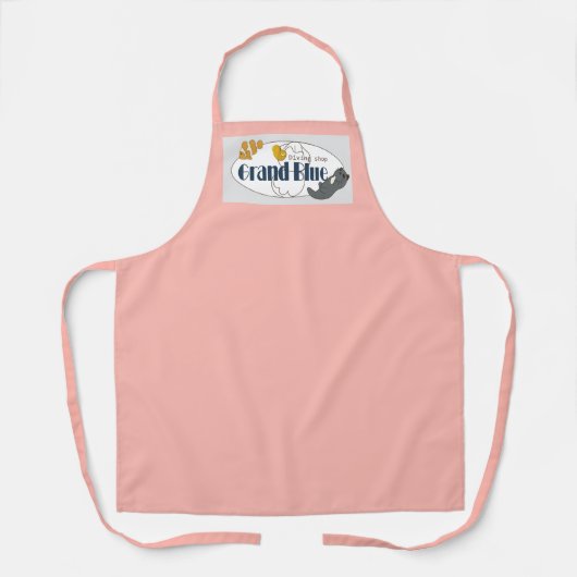 Tablier Grand Blue - Plongée Shop Apron (Recto)