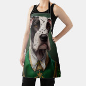 Tablier Grand chien Danse en tenue de la Saint Patrick (Insitu)