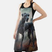 Tablier Grand Danois Halloween Épouvantable (Insitu)