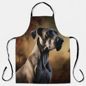 Tablier Grand Danois Halloween Épouvantable (Recto)