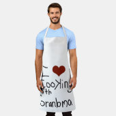 Tablier grand-mère aime cuisiner (Porté)