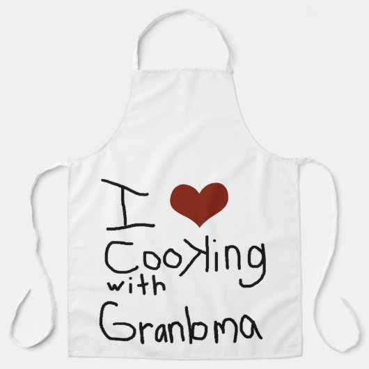 Tablier grand-mère aime cuisiner (Recto)