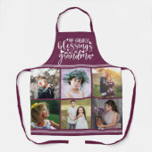 Tablier Grand-mère Collage photo Plus grandes bénédictions (Recto)