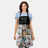 Tablier Grand-mère est le meilleur chef Black Photo Collag (Porté)