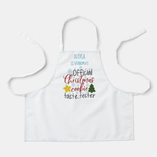 Tablier Grand-mère et enfant Cuisine de Noël Apron