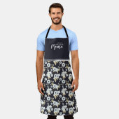 Tablier Grand-mère personnalisée Cute Floral Apron (Porté)