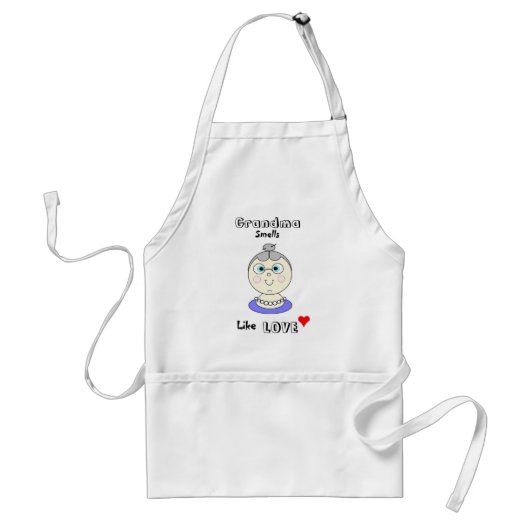 Tablier Grand-Mère Sent Comme Apron Amoureux (Devant)