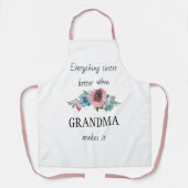 Tablier grand-mère tout a meilleur goût floral (Recto)