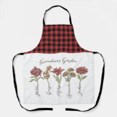 Tablier Grand-mère's Flower Garden 5 petits Nom Floral (Recto)