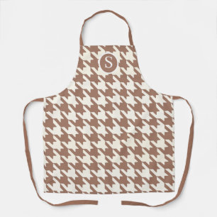 Tablier Grand Motif Mocha Mousse et blanc