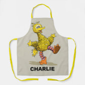 Tablier Grand oiseau Retro personnalisé (Recto)