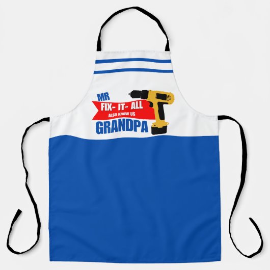 Tablier grand-père réparer tout (Recto)