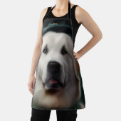 Tablier Grand Pyrenees en tenue de la Saint-Patrick (Insitu)