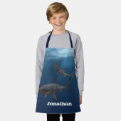 Tablier Grand requin blanc personnalisé (Porté)