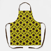 Tablier Grand Tournesol Jaune Doré (Recto)