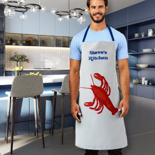 Tablier Grande cuisine du homard personnalisée