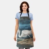 Tablier Grande Peinture de la faune d'Audubon Heron blanc (Porté)