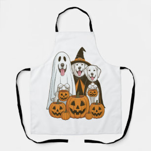 Tablier Grande Pyrenees Chien Fantôme Sorcière Halloween C