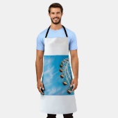 Tablier Grande roue blanche sous ciel clair le matin (Porté)