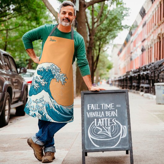 Tablier Grande vague - bleu clair