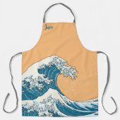 Tablier Grande vague - bleu clair (Recto)