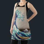 Tablier Grande vague d'Hokusai au large de Kanagawa. art j<br><div class="desc">Katsushika Hokusai "La Grande Vague au large de Kanagawa" apron. illustration japonaise vintage.</div>