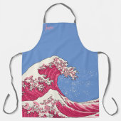 Tablier Grande vague - rose (Recto)