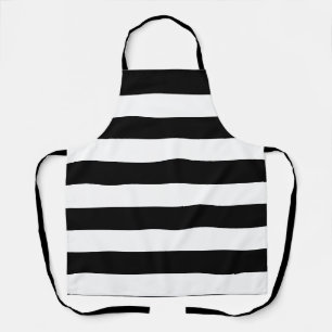 Tablier Grandes Noires Et Blanches Rétro