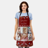 Tablier GRANDMA NOUS VOUS AIMONS Votre Nom Photo Collage A (Porté)