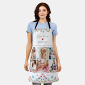 Tablier GRANDMA NOUS VOUS AIMONS Votre Nom Photo Collage A (Porté)