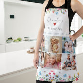 Tablier GRANDMA NOUS VOUS AIMONS Votre Nom Photo Collage A