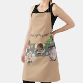 Tablier Grandma Photo Collage Apron Flower Garden (Insitu)
