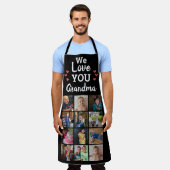 Tablier Grandmas Grandkids 12 Photo Collage Keepsaké (Porté)