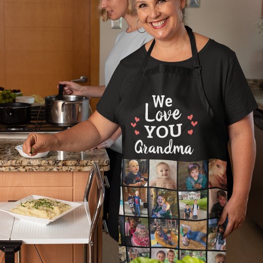 Tablier Grandmas Grandkids 20 Photo Collage Keepsaké