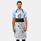 Tablier Grandma's Personalized Christmas Doodle Baking (Porté)