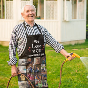 Tablier Grandpas Grandkids Photo Collage Keepsaké