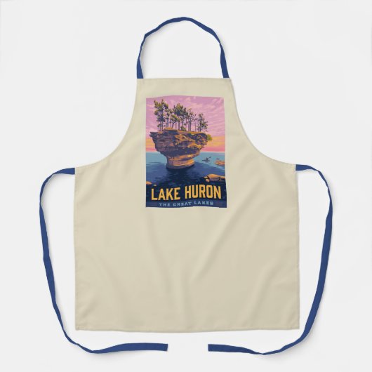 Tablier Grands Lacs | Lac Huron (Recto)