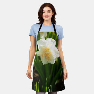 Tablier Grands narcisses blancs par un jour de printemps
