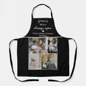 Tablier Gran's Kitchen Always Open Black And White Photos (Recto)