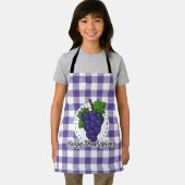 Tablier Grape on Violet Plaid (Insitu)