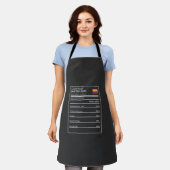 Tablier Graphique amusant Colombien NutritionFacts Apron (Porté)