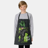 Tablier Graphique de caractère noir de la bande de rebond (Porté)